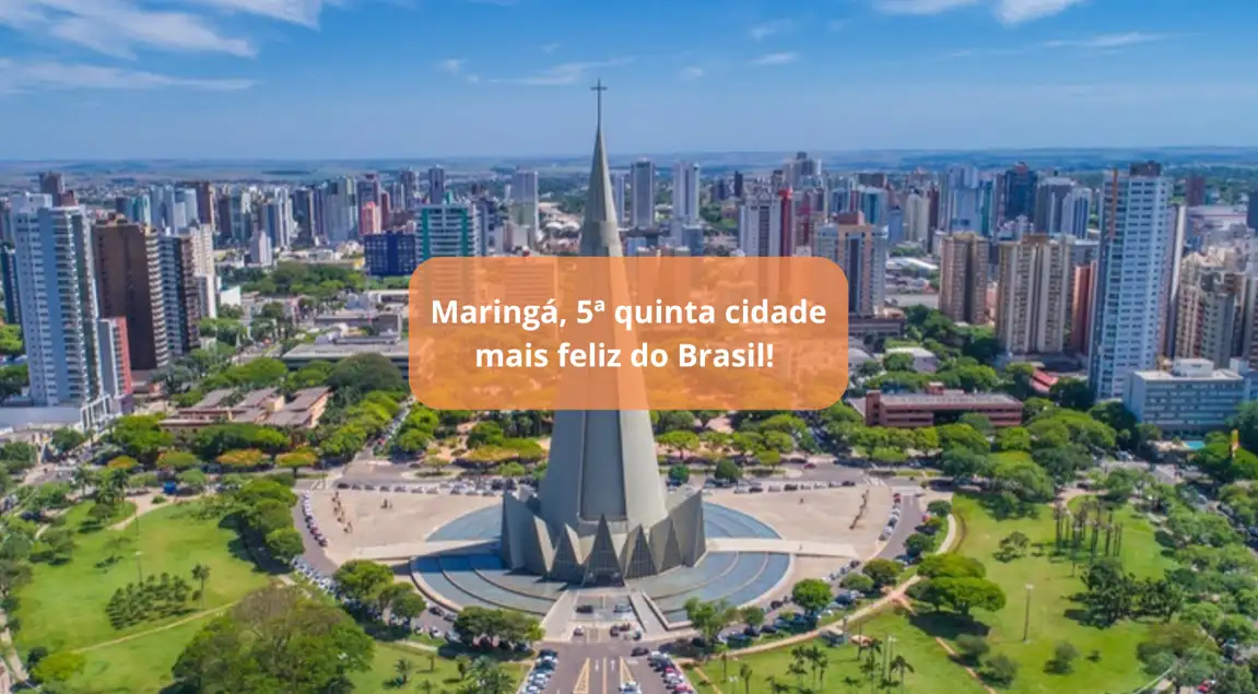 Foto de capa de Maringá, a quinta cidade mais feliz do Brasil — e o reflexo dessa felicidade no Eurogarden.